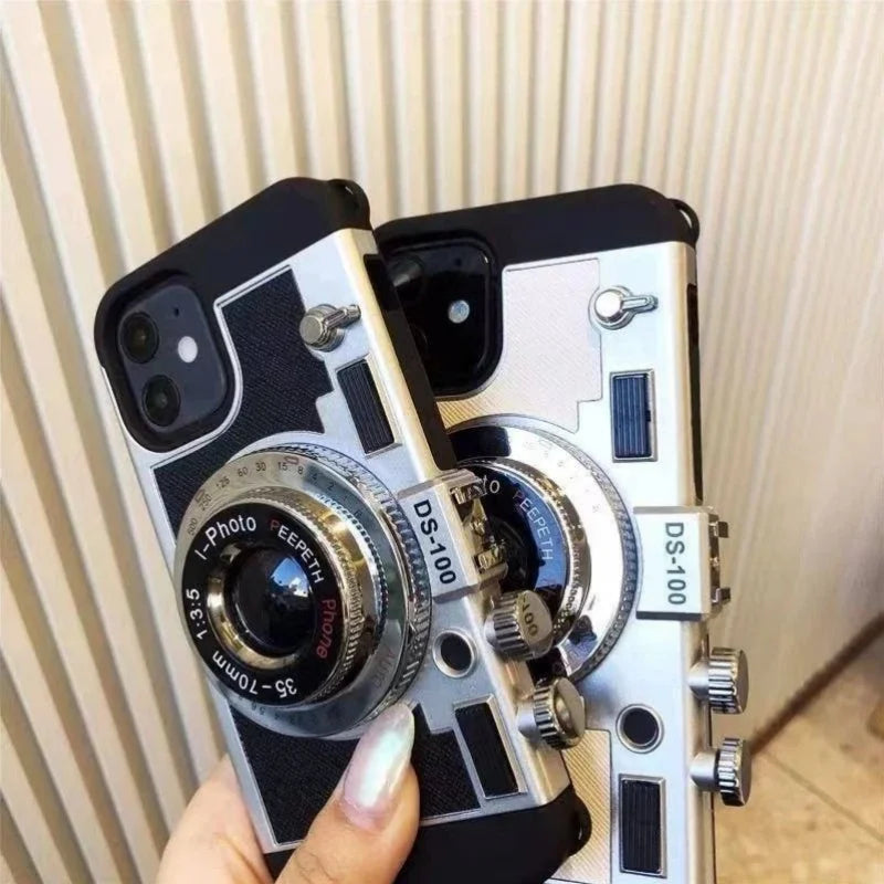 Emily In Paris 3D Retro Camera Leather Case - CaseifyTrend