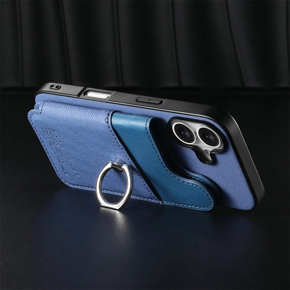RFID-Blocking Magnetic Wallet Phone Case for Samsung