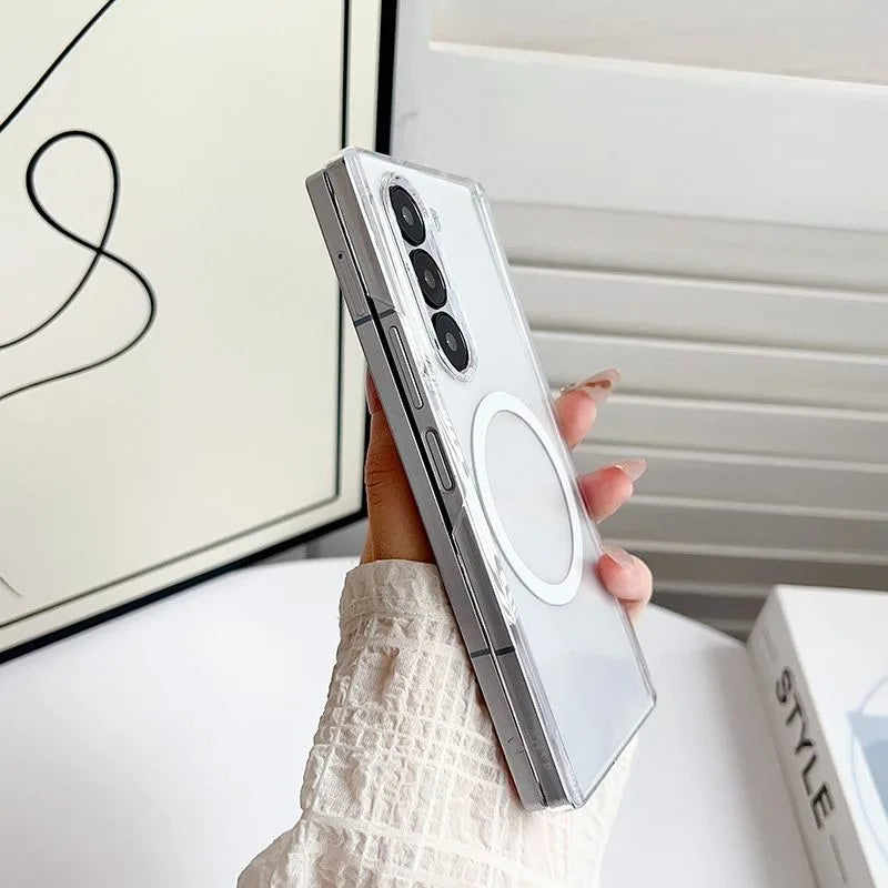 Magsafe Matte Magnetic Case with Hinge Protection for Galaxy Z Fold