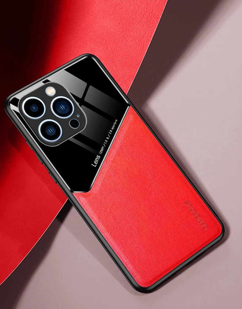PU Leather Magnetic Case for iPhone