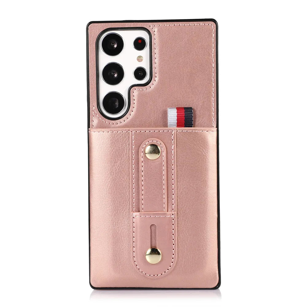 Luxury Leather Wallet Phone Case for Samsung Galaxy