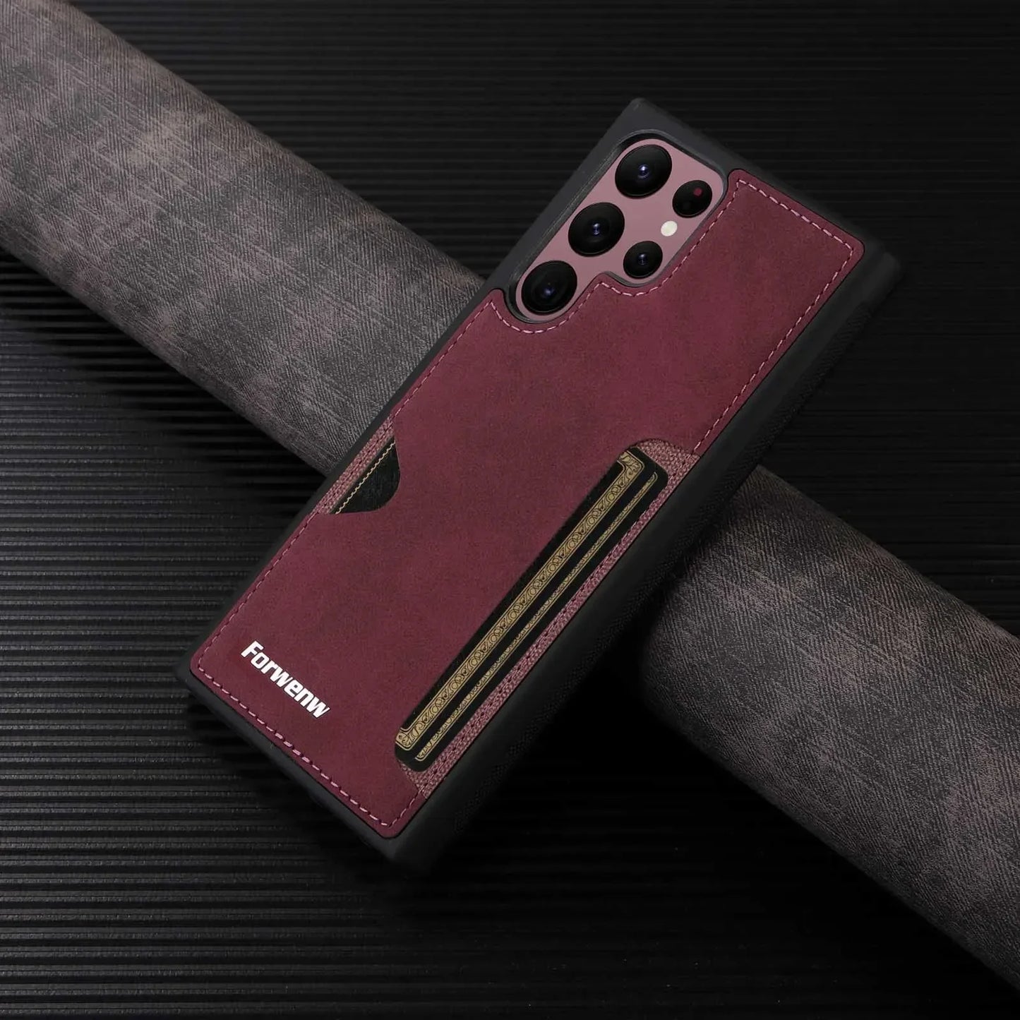 Retro Leather Card Slot Case for Samsung Galaxy Phones