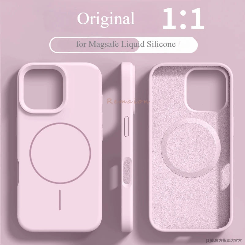 Official Liquid Silicone Magsafe Case for iPhone - CaseifyTrend