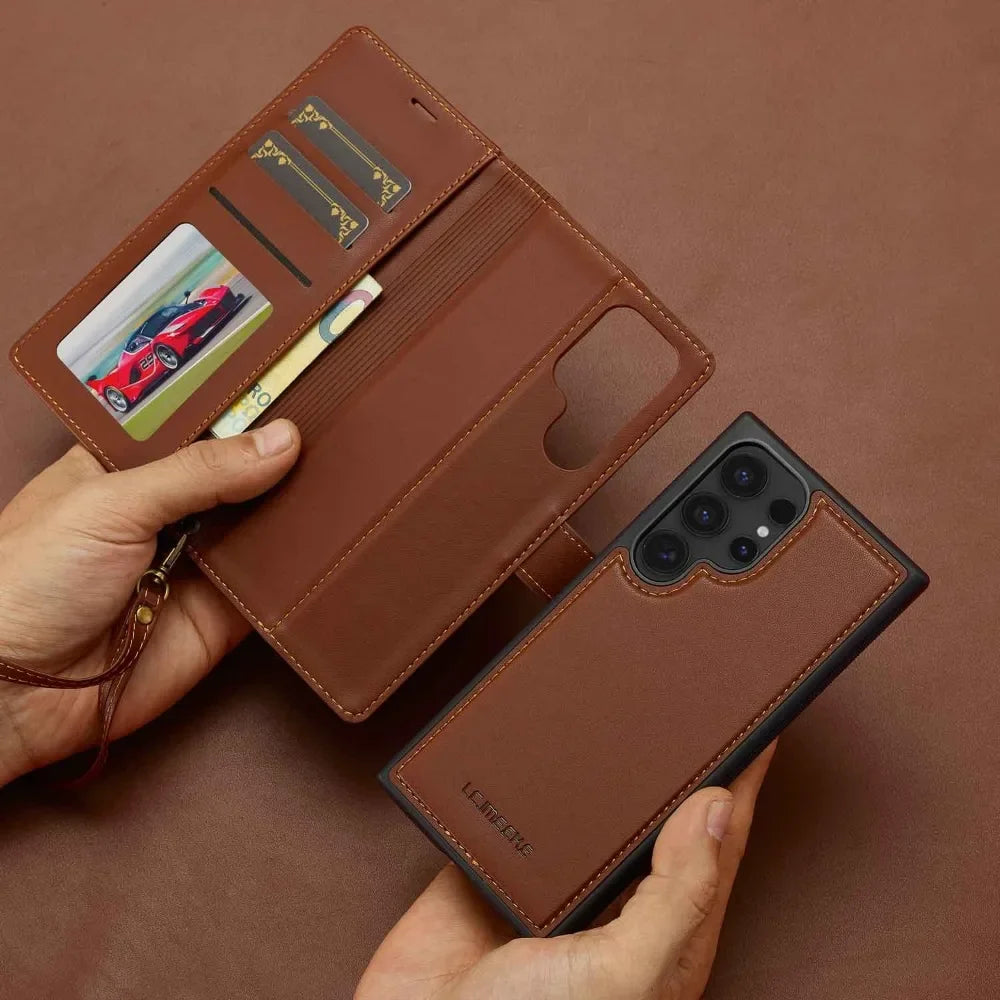 Detachable Wallet Phone Case with Card Holder for Samsung