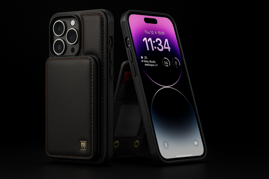 The Ultimate iPhone Accessory Magnetic Leather Wallet Case with Card Holder