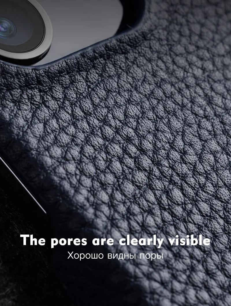 Premium Leather Case for iPhone Luxury Back Cover