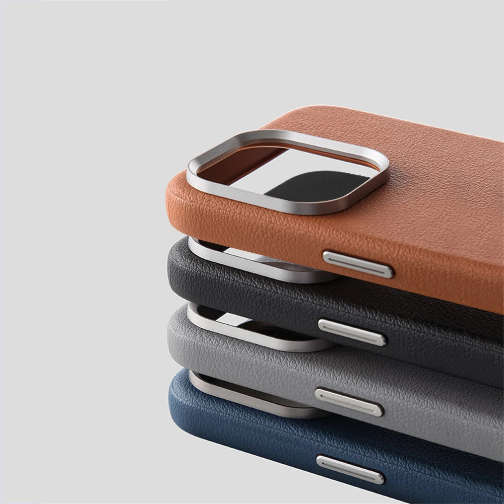 Luxury PU Leather Magnetic Case for iPhone