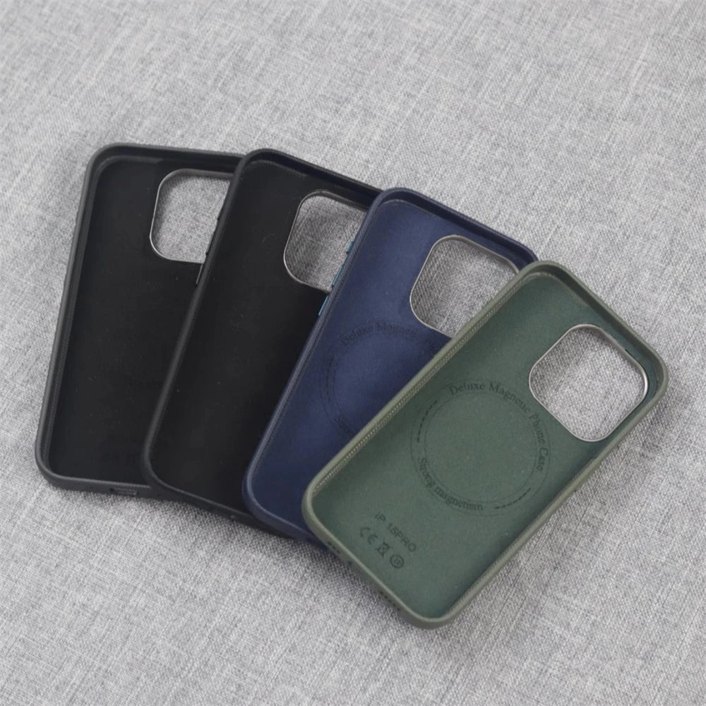 Luxury Diamond Texture PU Leather Case for iPhone