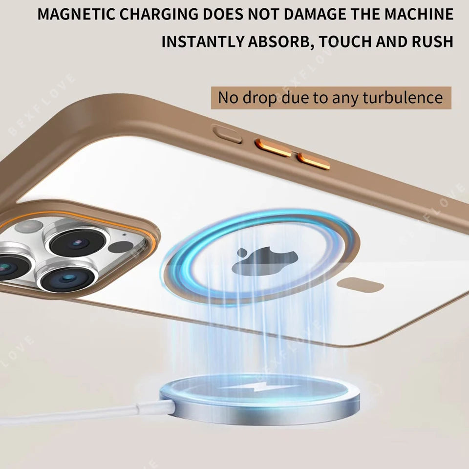 Clear Magnetic Phone Case for iPhone