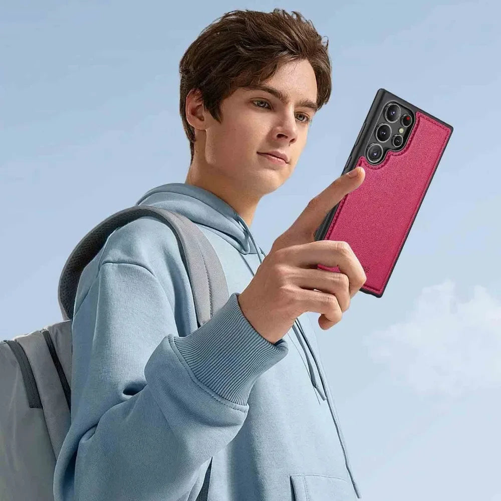 Detachable Wallet Phone Case with Card Holder for Samsung
