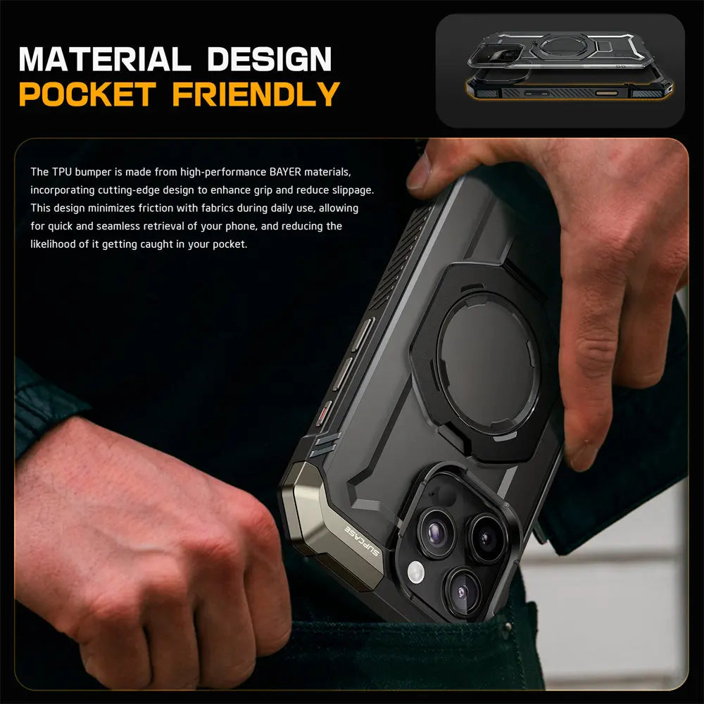 Rugged MagSafe iPhone Case with Camera Capture Button