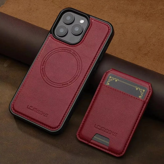 MagSafe Wallet Case with Detachable Card Holder for iPhone