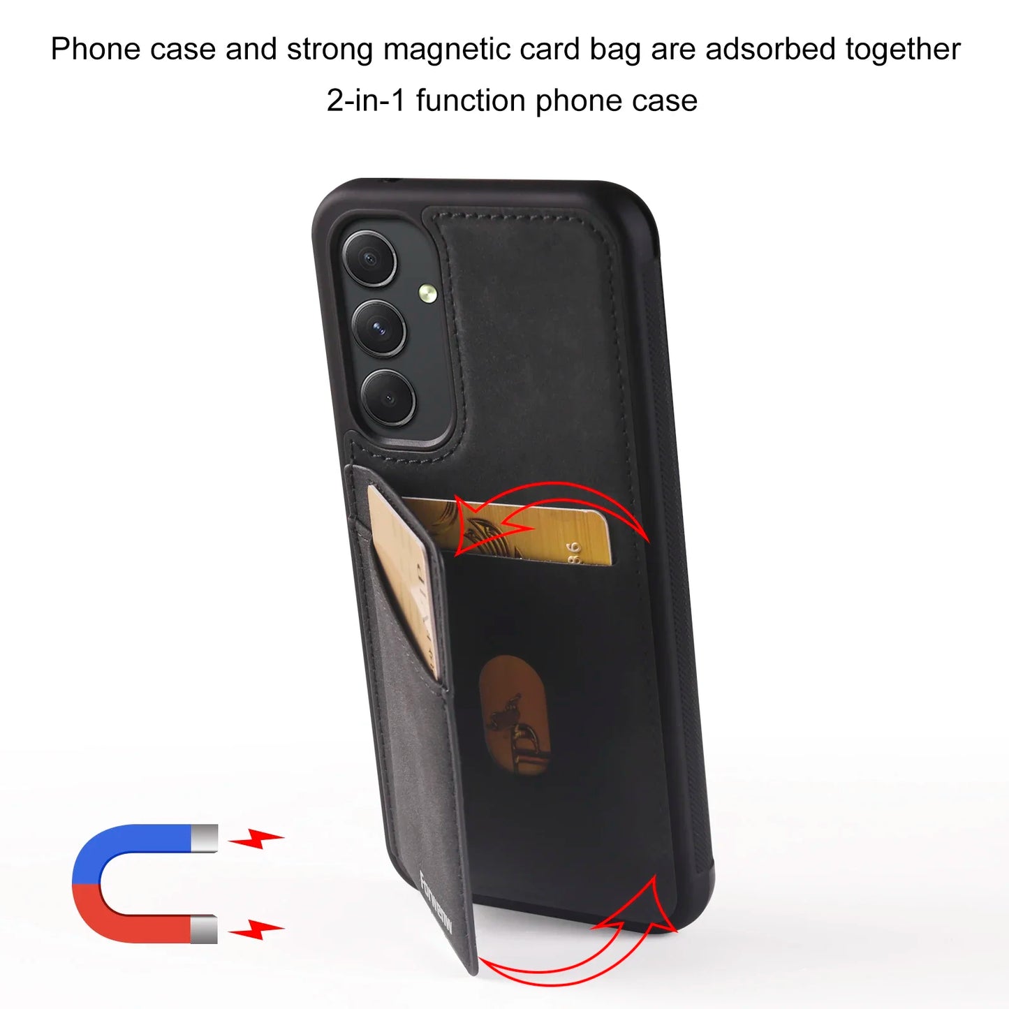 RFID Blocking Wallet Card Holder Case for Samsung Galaxy