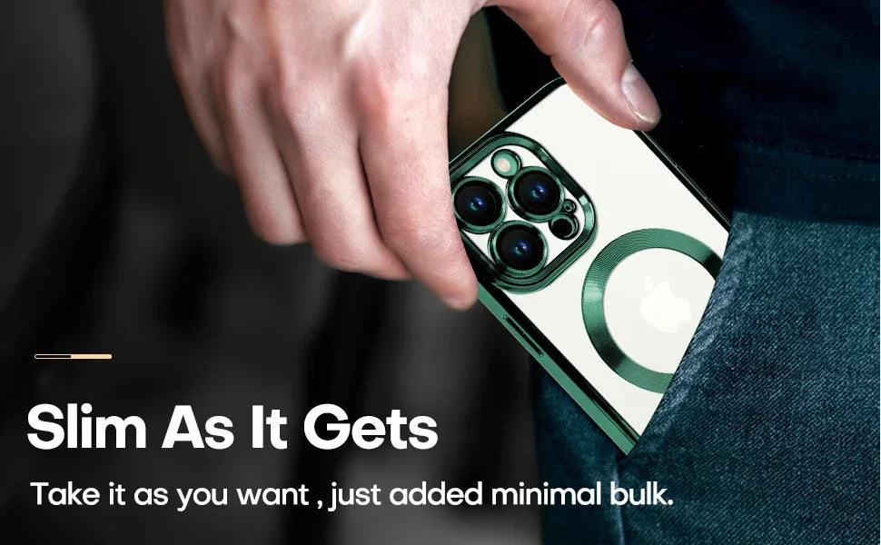 Clear Magnetic iPhone Case with Lens Protection