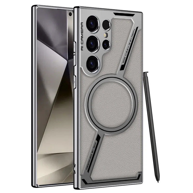 Luxury Plating Leather Case for Samsung Galaxy S Ultra - CaseifyTrend