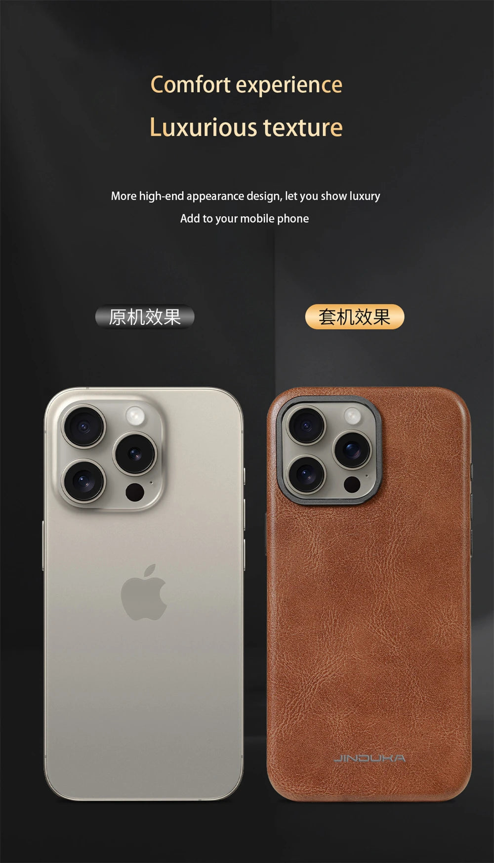 Luxury Ultra Thin Leather Magsafe Case for iPhone