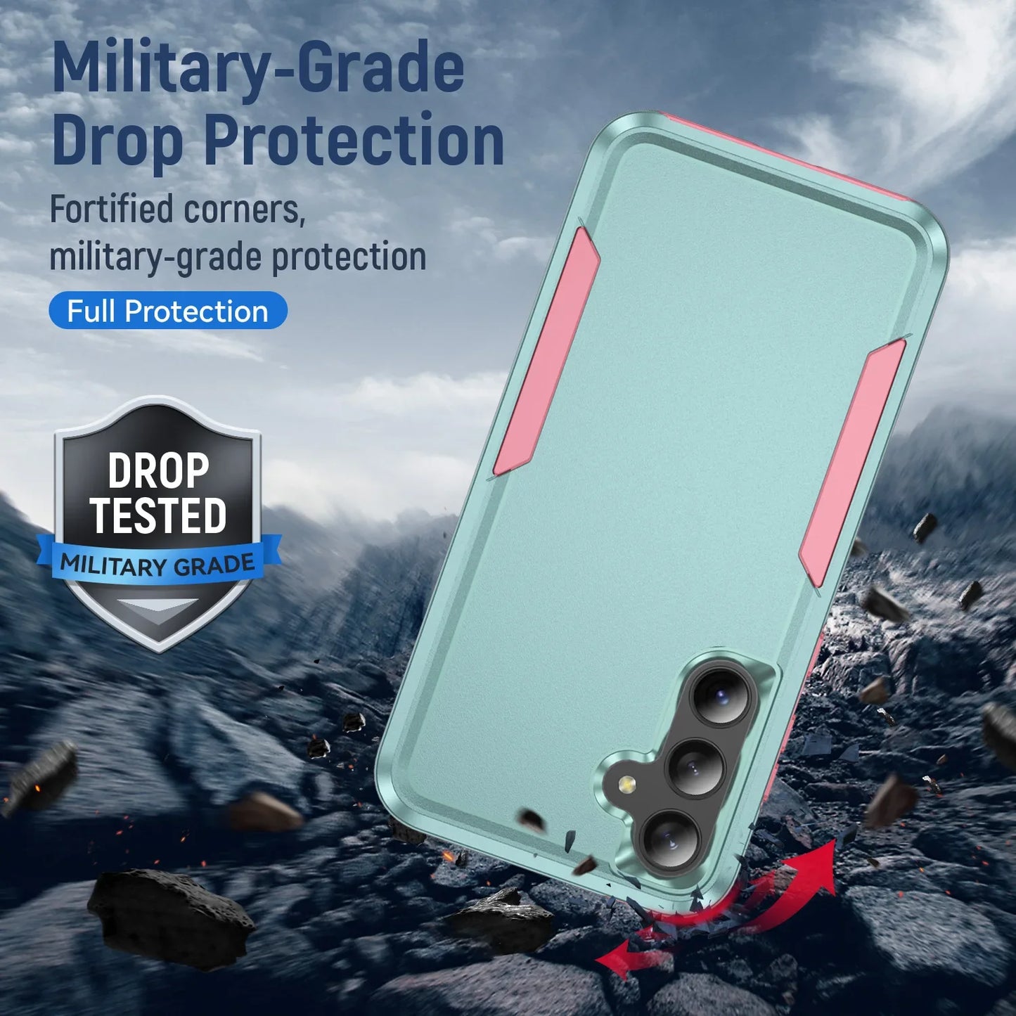 Heavy Duty Rugged Shockproof Case for Samsung - CaseifyTrend