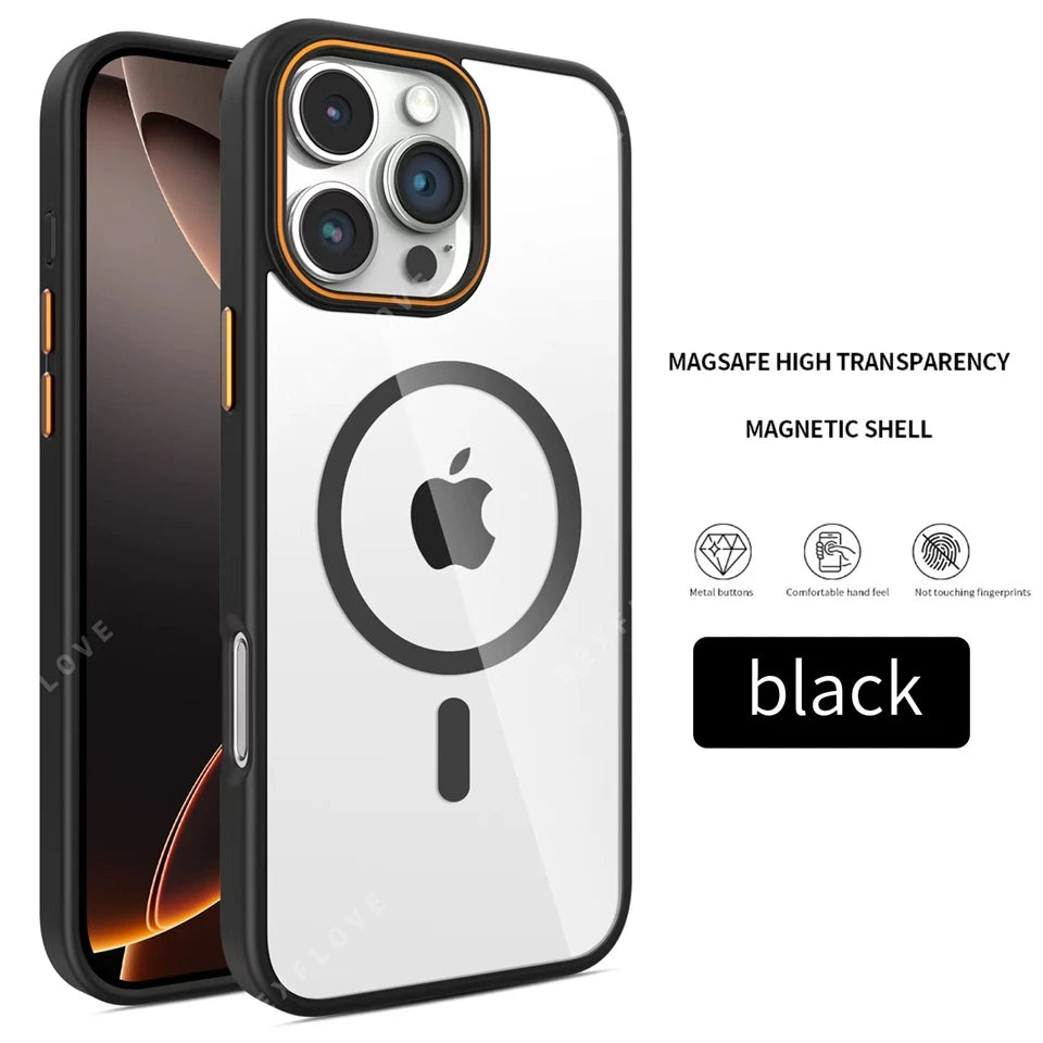 Clear Magnetic Phone Case for iPhone