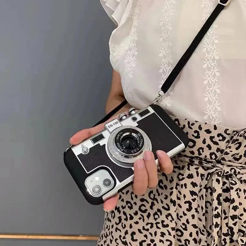 Emily In Paris 3D Retro Camera Leather Case - CaseifyTrend