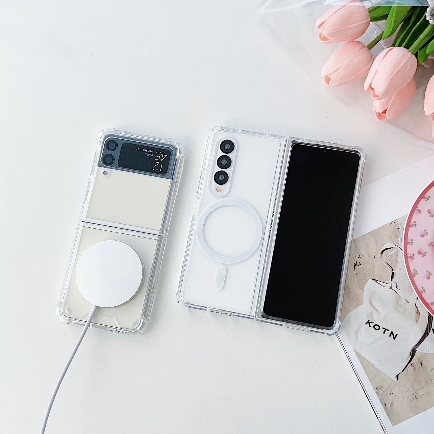 Magsafe Transparent Shockproof Case for Samsung Z Fold