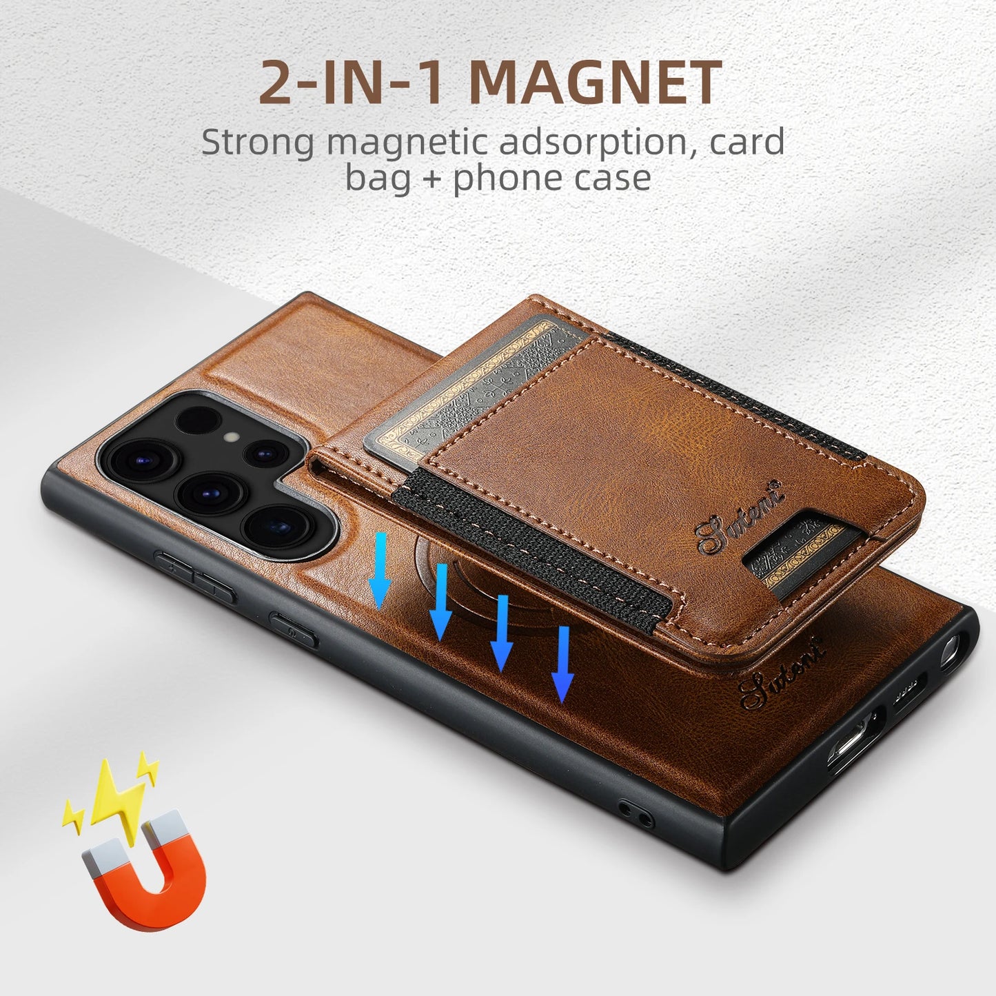 Leather Wallet Phone Case with Card Holder - CaseifyTrend