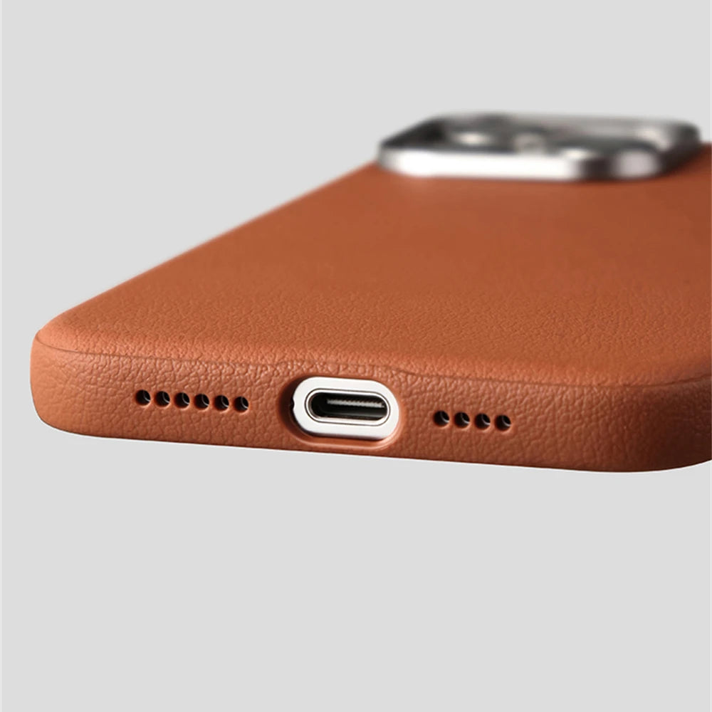 Luxury PU Leather Magnetic Case for iPhone