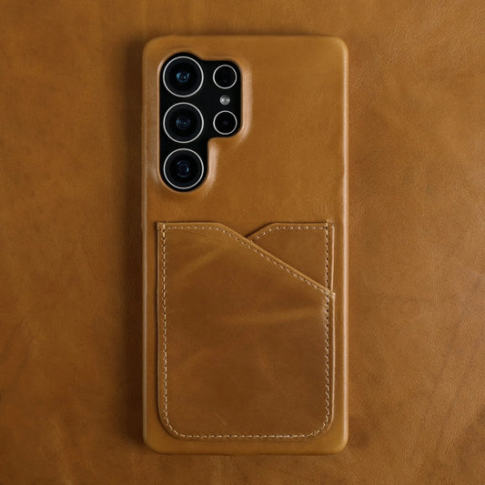 Premium Leather Card Slot Case for Samsung Galaxy