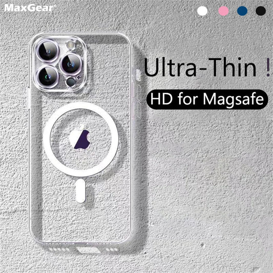 Ultra-Thin HD Clear MagSafe Case for iPhone