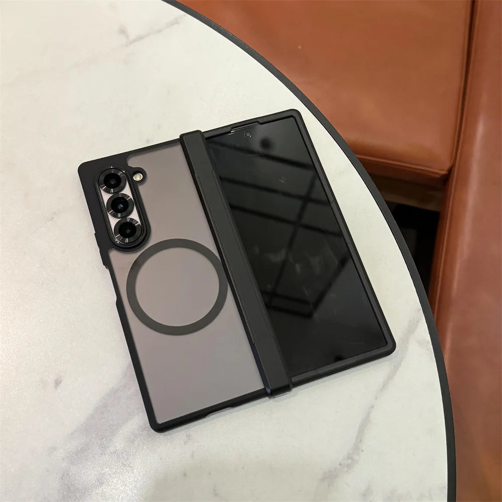Luxury Transparent Magsafe Case for Samsung Galaxy Z Fold