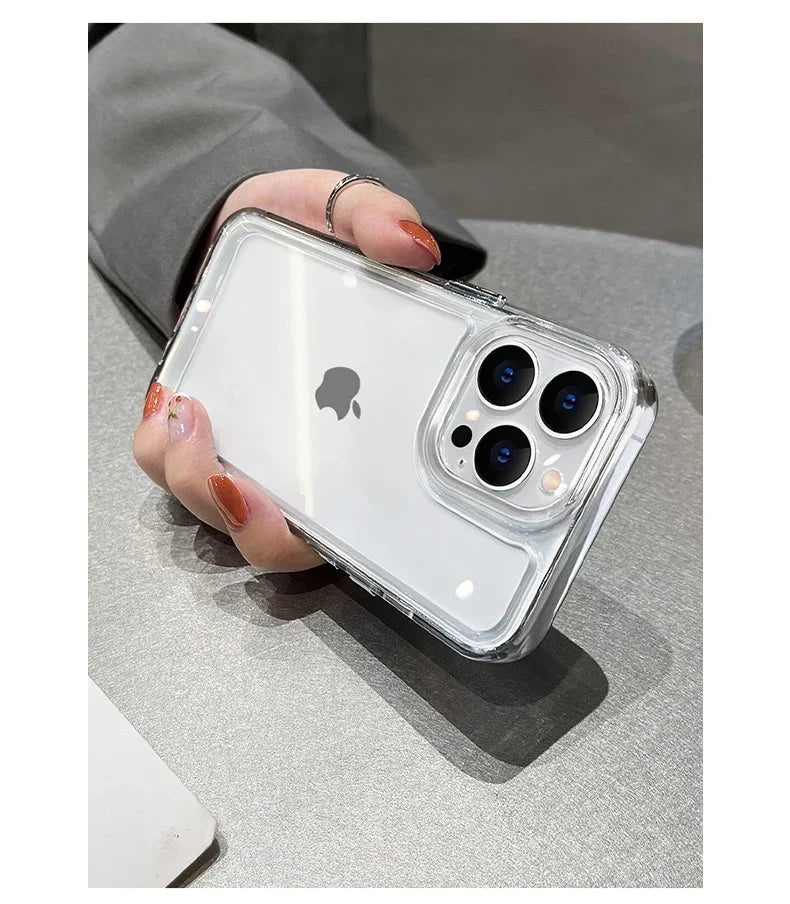 Luxury Transparent Shockproof Armor Case - CaseifyTrend