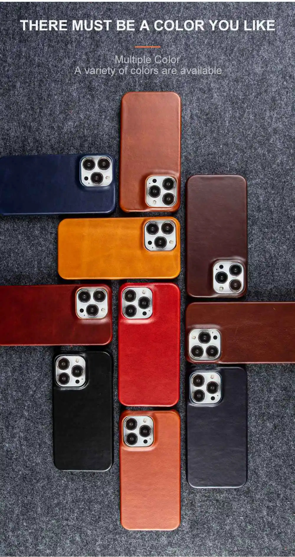 Luxury Leather Case for iPhone