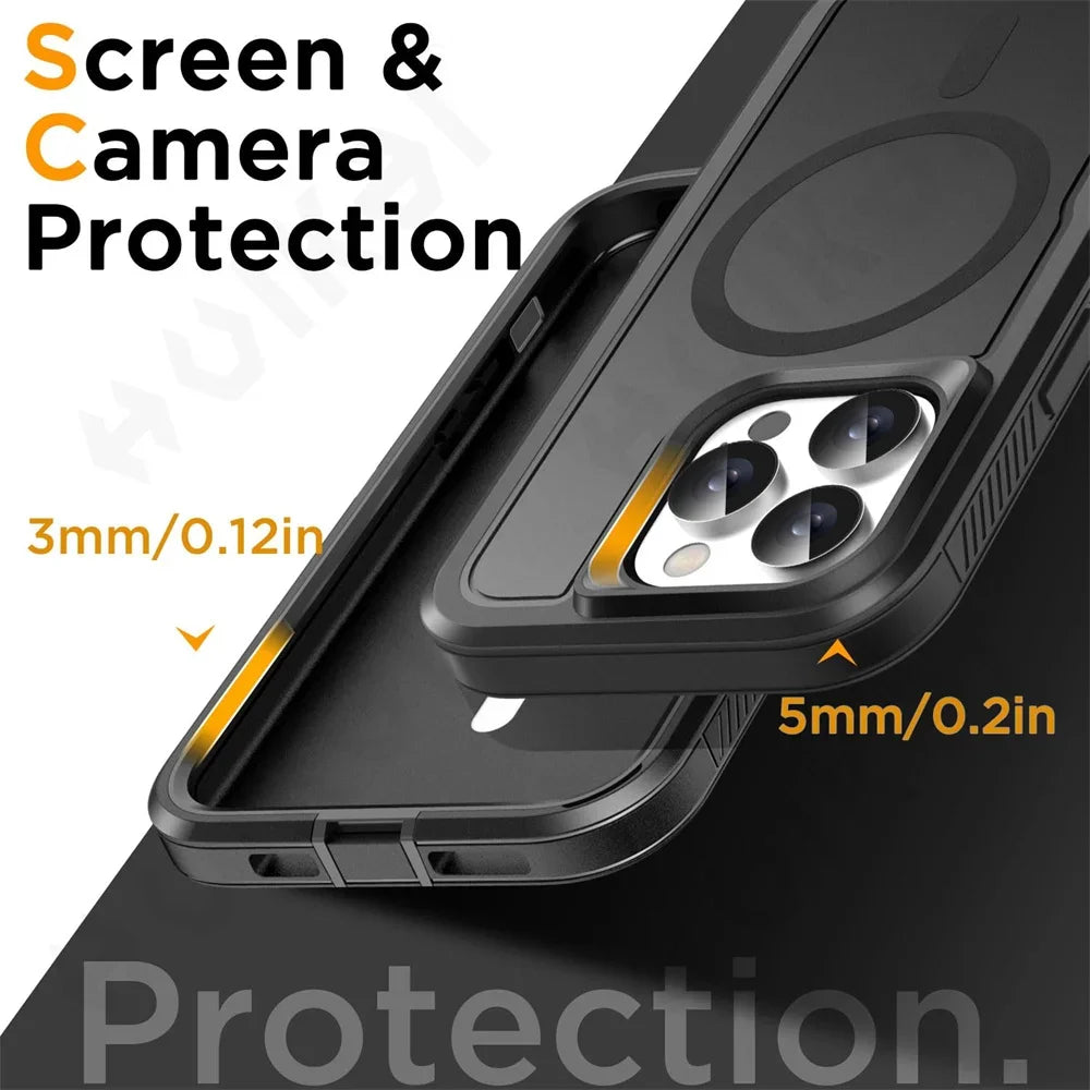 Heavy Duty Kickstand Case for iPhone