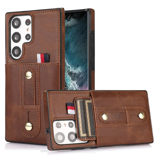 Luxury Leather Wallet Phone Case for Samsung Galaxy