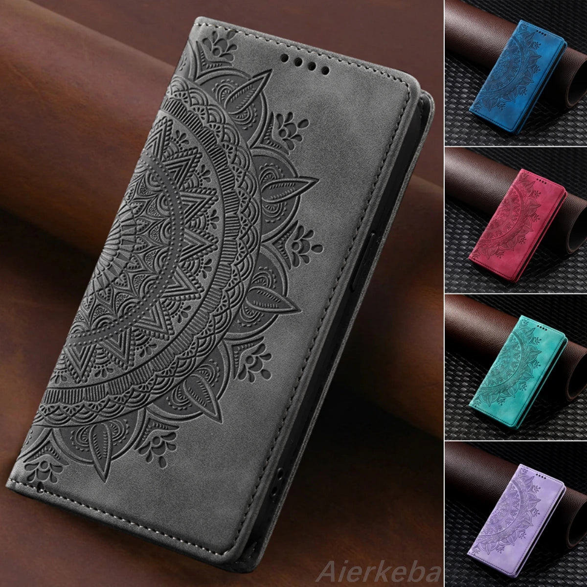 Magnetic Flip Leather Wallet Case for Samsung Galaxy