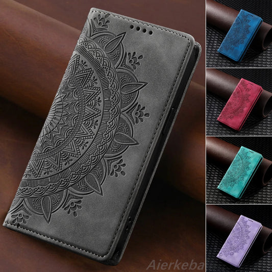 Magnetic Flip Leather Wallet Case for Samsung Galaxy