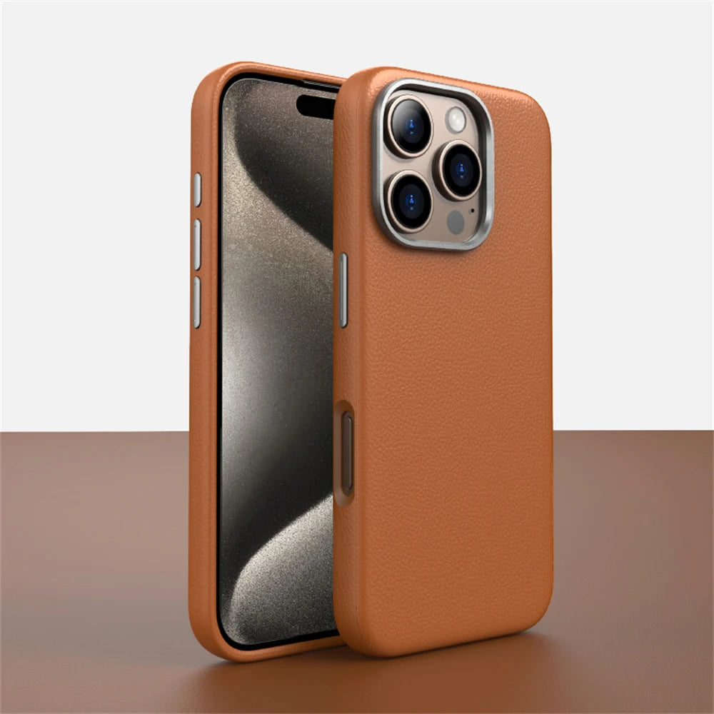 Luxury PU Leather Magnetic Case for iPhone