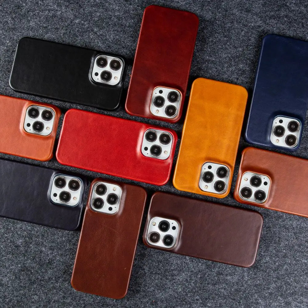 Luxury Leather Case for iPhone