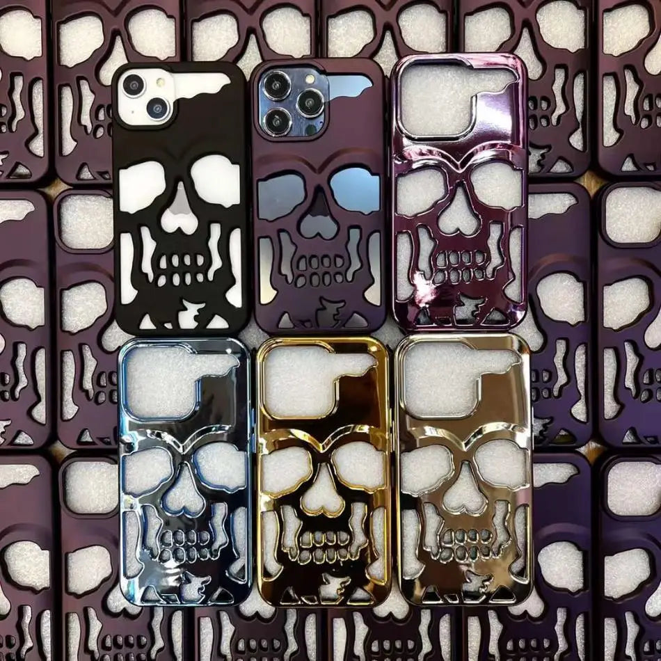 Luxury Skeleton Skull Case for iPhone - CaseifyTrend