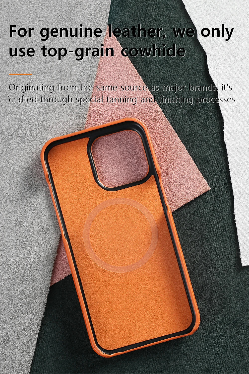Magsafe Cowhide Leather Case for iPhone