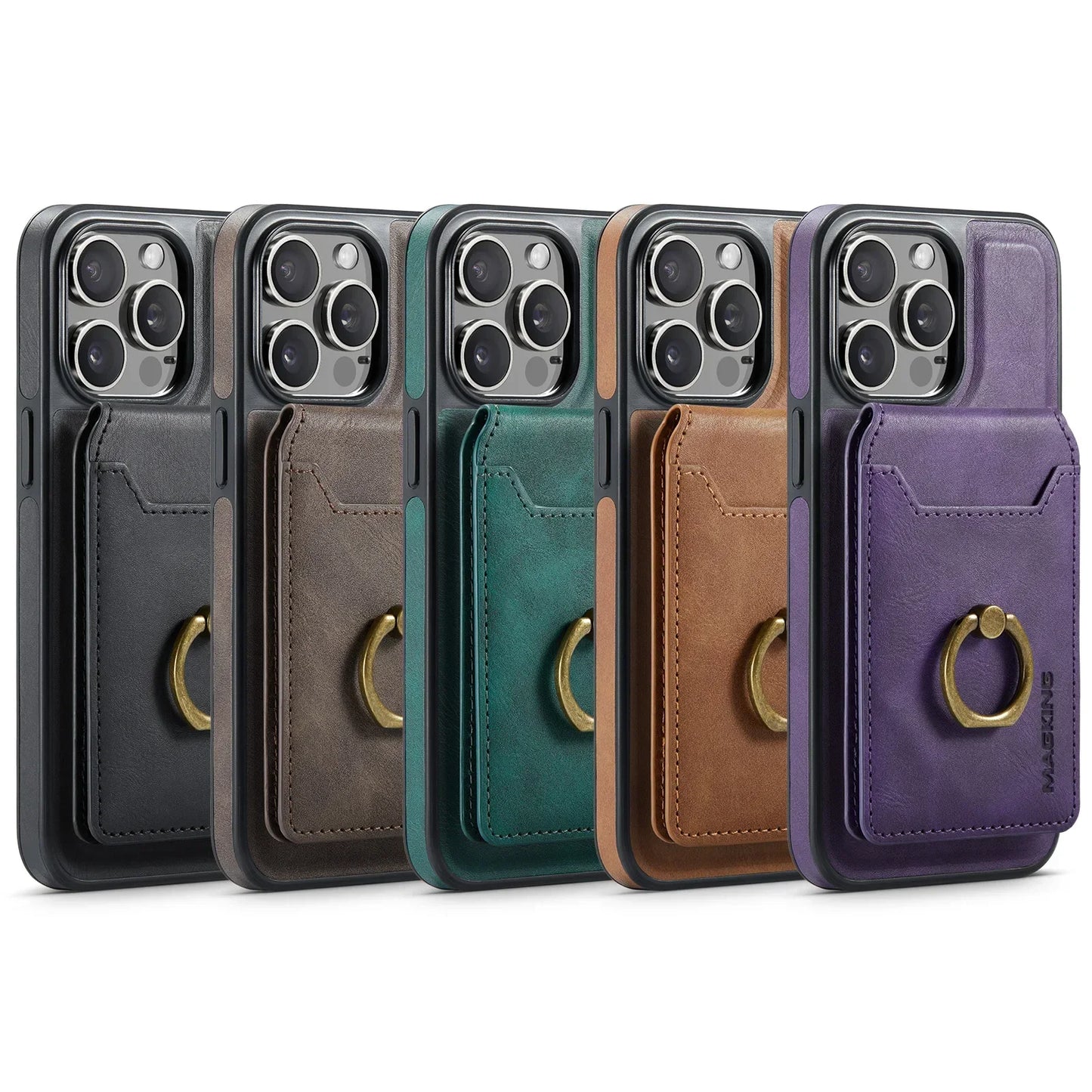 2-in-1 Detachable Leather Wallet Case for iPhone