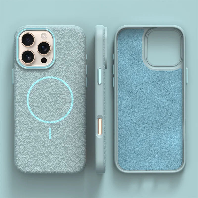 Ultrathin MagSafe iPhone Case with Lichee Texture
