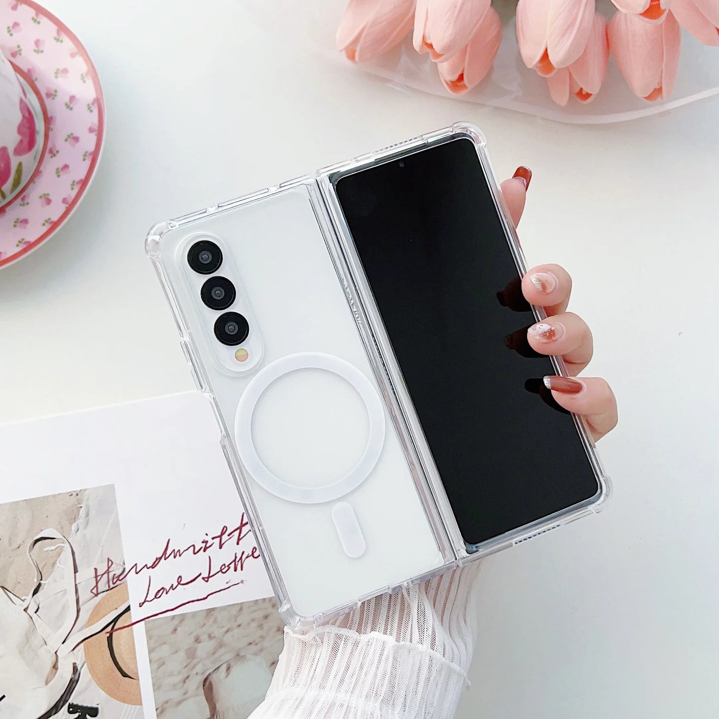 Magsafe Transparent Shockproof Case for Samsung Z Fold