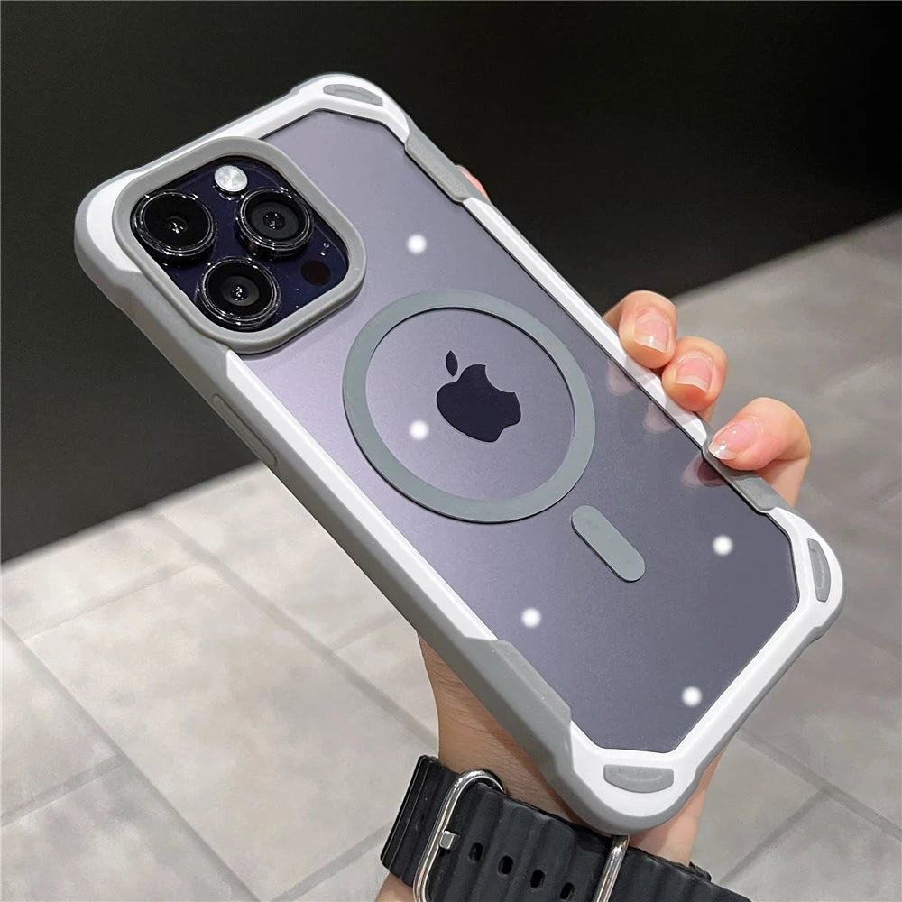 MagSafe Magnetic Shockproof Armor Case for iPhone - CaseifyTrend