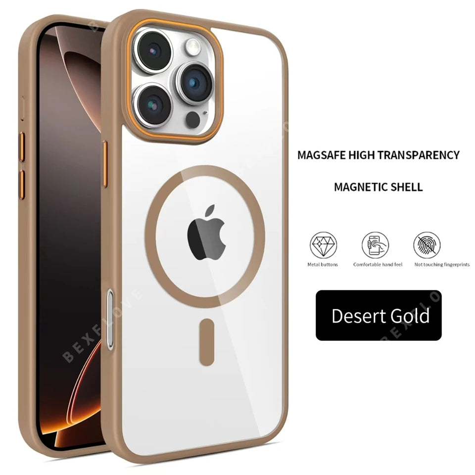 Clear Magnetic Phone Case for iPhone