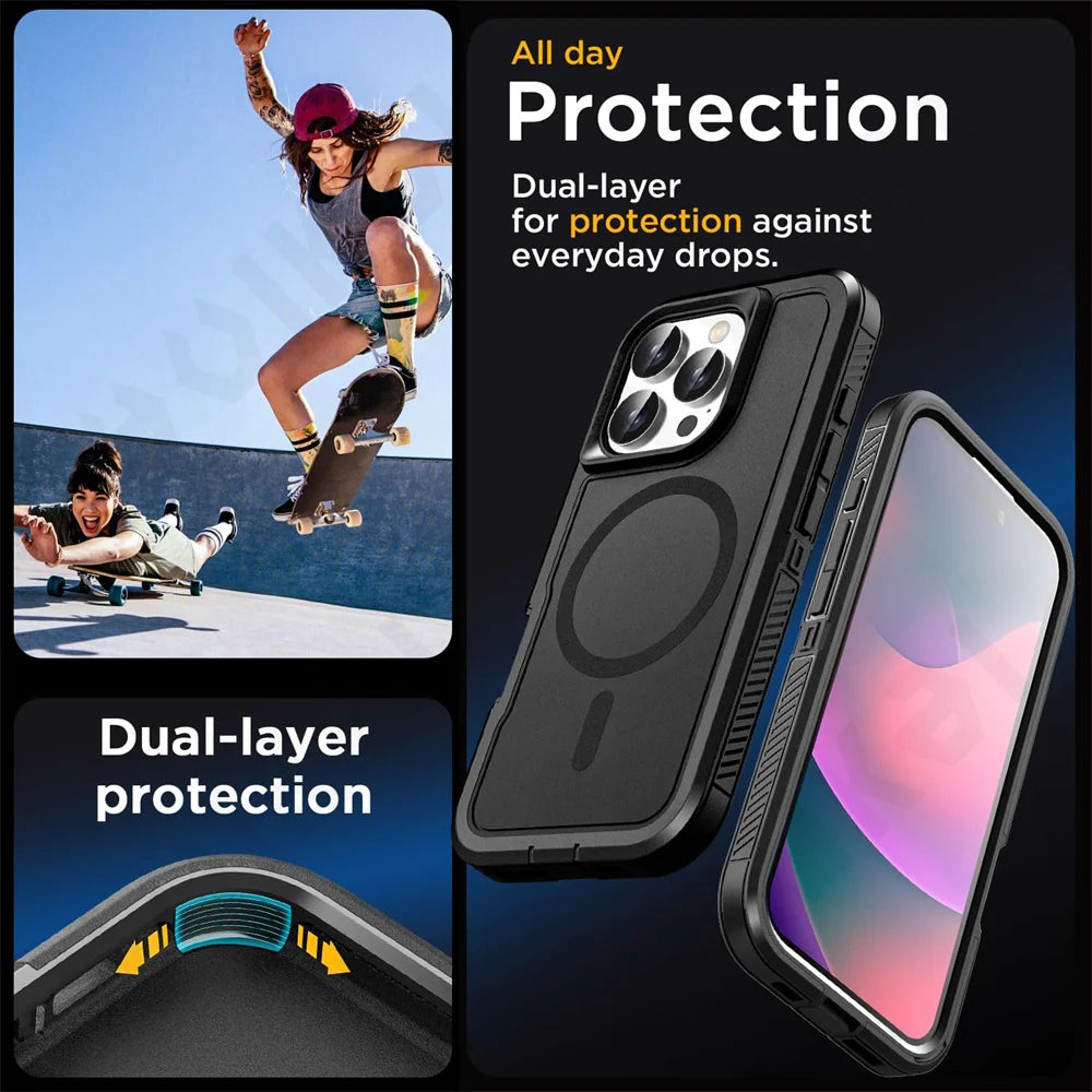 Heavy Duty Kickstand Case for iPhone