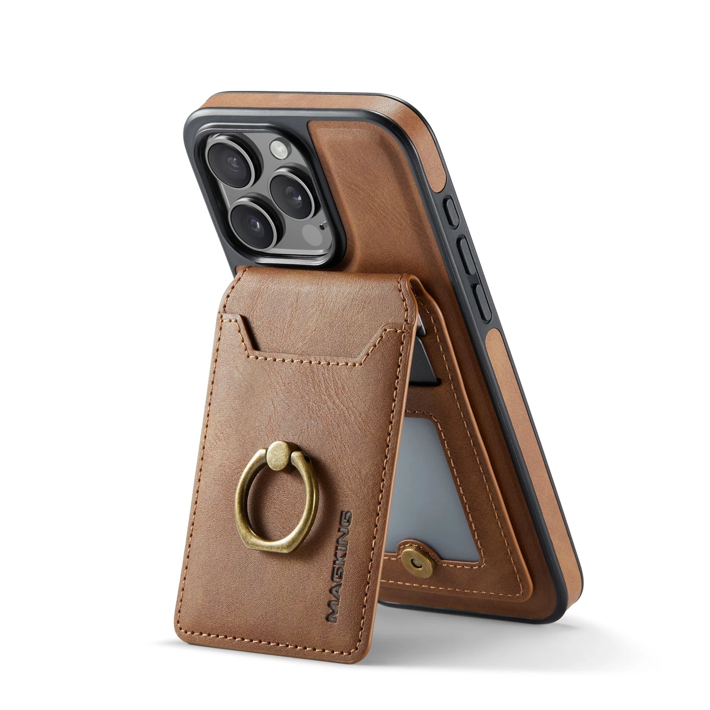 2-in-1 Detachable Leather Wallet Case for iPhone