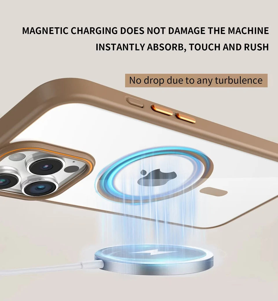 Clear Magnetic Phone Case for iPhone