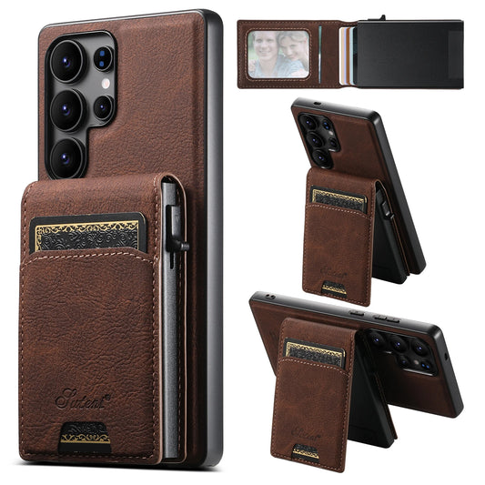 Luxury PU Leather Wallet Phone Case with Card Slot for Samsung