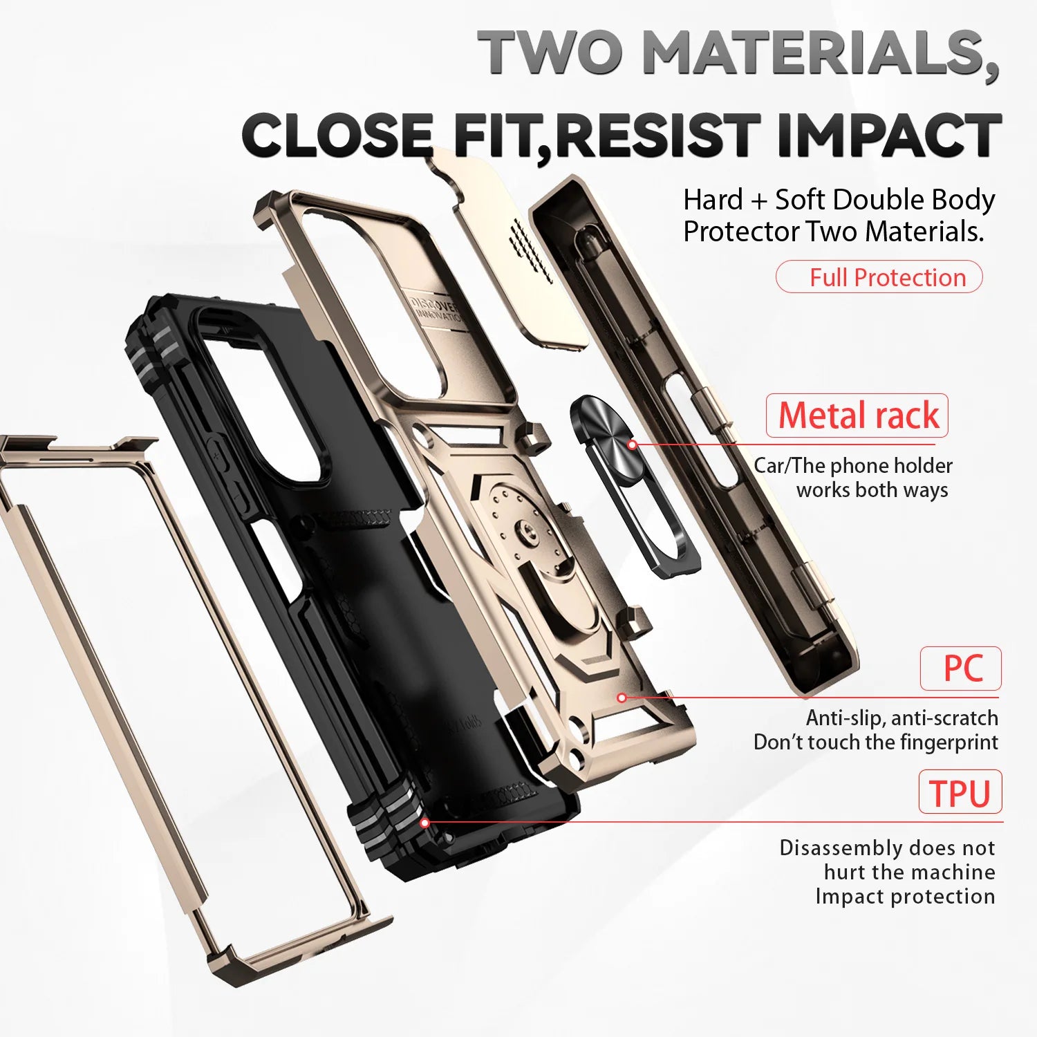 Slide Camera Cover Case for Samsung Z Fold - CaseifyTrend