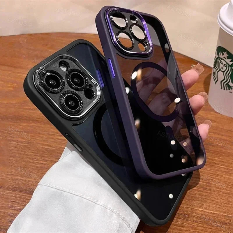 Luxury Magnetic Metal Lens Case for iPhone - CaseifyTrend